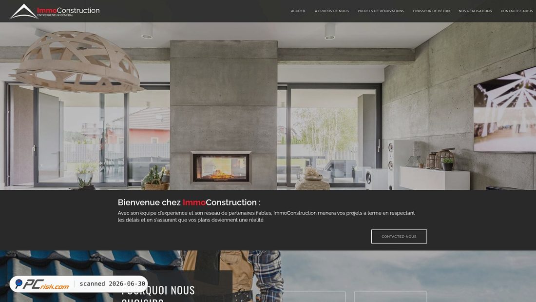 Screenshot of immoconstruction.ca