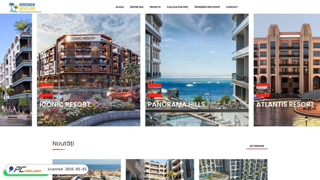 Screenshot of imobiliarehurghada.ro