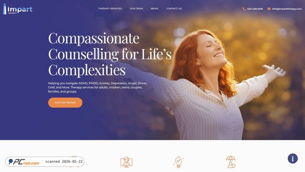 imparttherapy.com screenshot