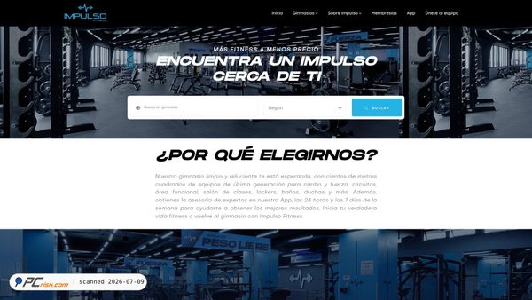 impulsofitness.com screenshot