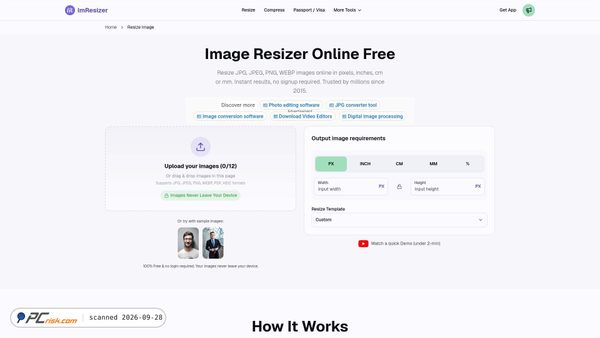 imresizer.com screenshot