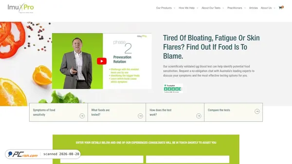 imupro.com.au screenshot