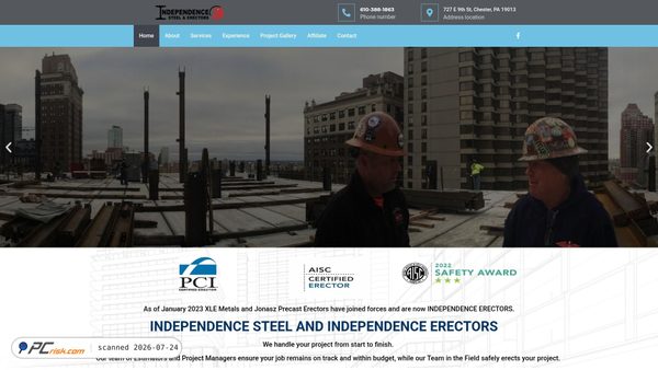 independencesteel.com screenshot
