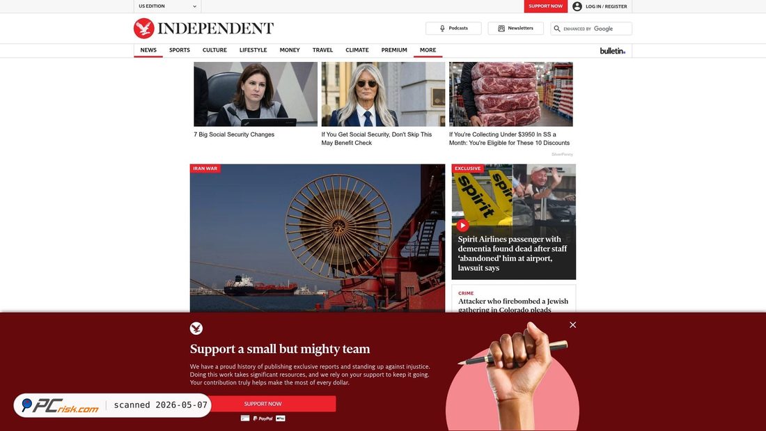 Screenshot di independent.co.uk