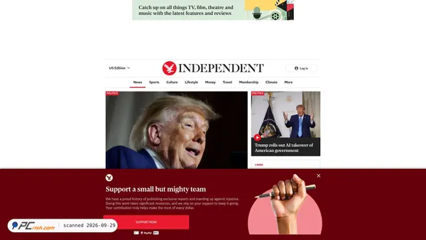 Zrzut ekranu independent.co.uk