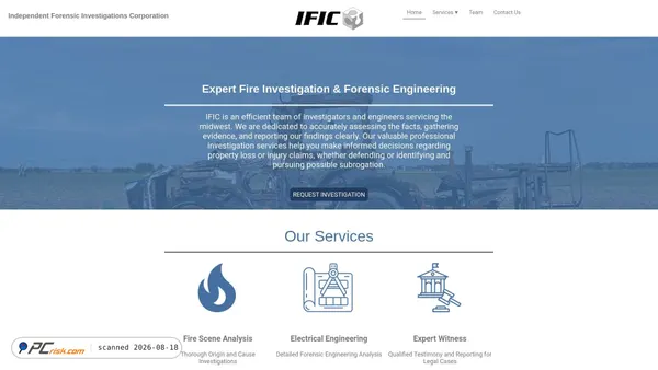independentforensics.com screenshot