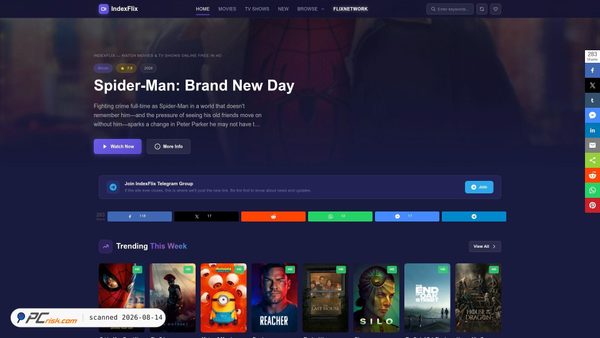 indexflix.to screenshot
