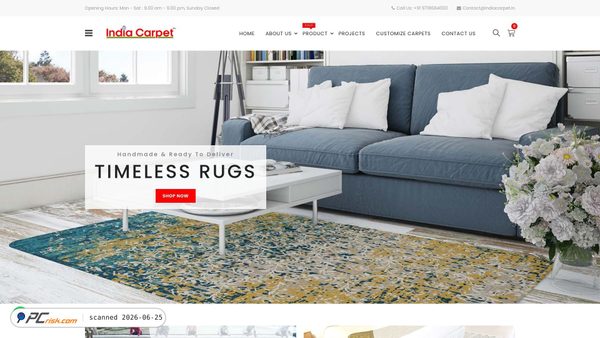 indiacarpet.in screenshot
