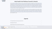 Captura de ecrã de indiahealthsummit.com