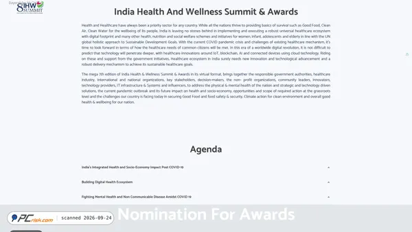 indiahealthsummit.com screenshot