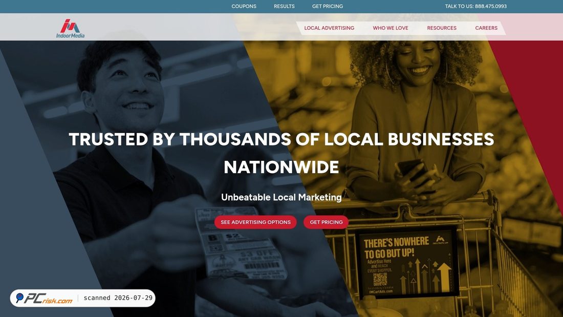 Screenshot of indoormedia.com