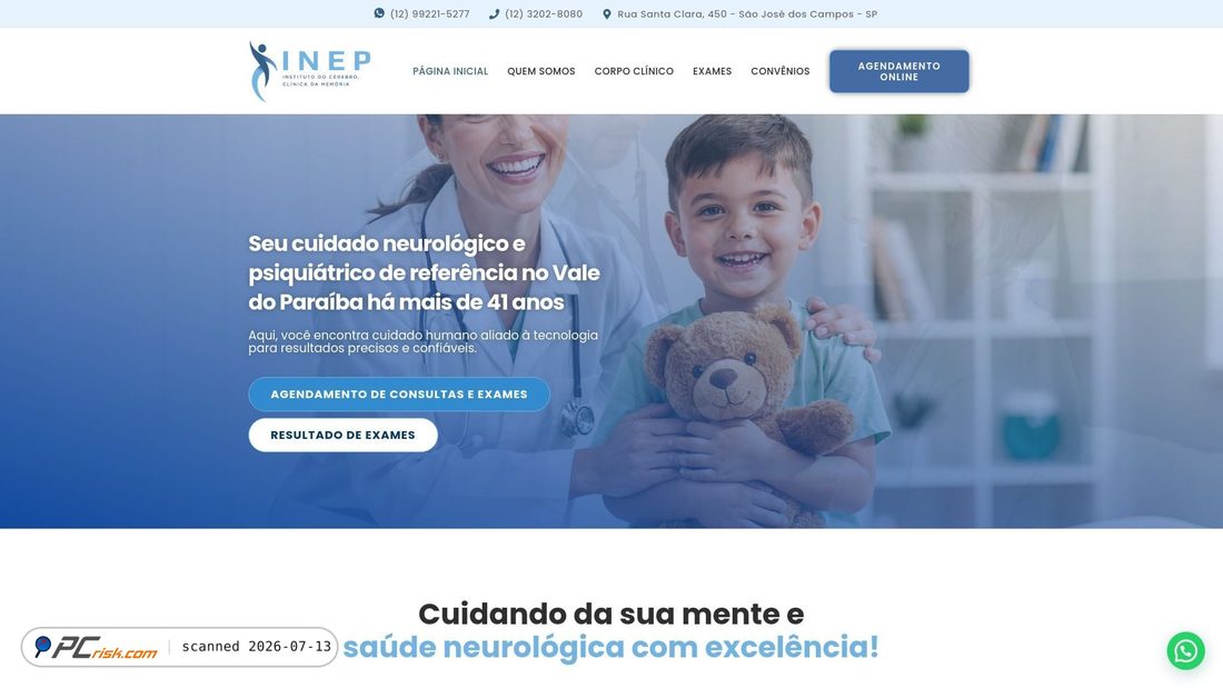 Screenshot of inepclinica.com.br