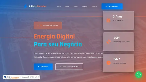 infinityprovedordeinternet.com screenshot