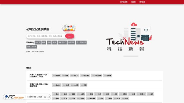 Screenshot di info.technews.tw