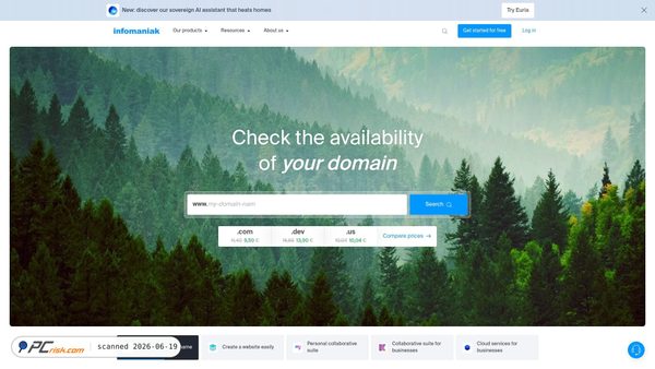 infomaniak.com screenshot