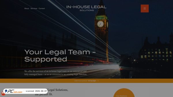 inhouselegalsolutions.com screenshot