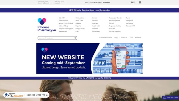 inhousepharmacy.vu screenshot