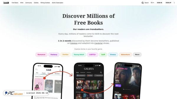 inkitt.com screenshot