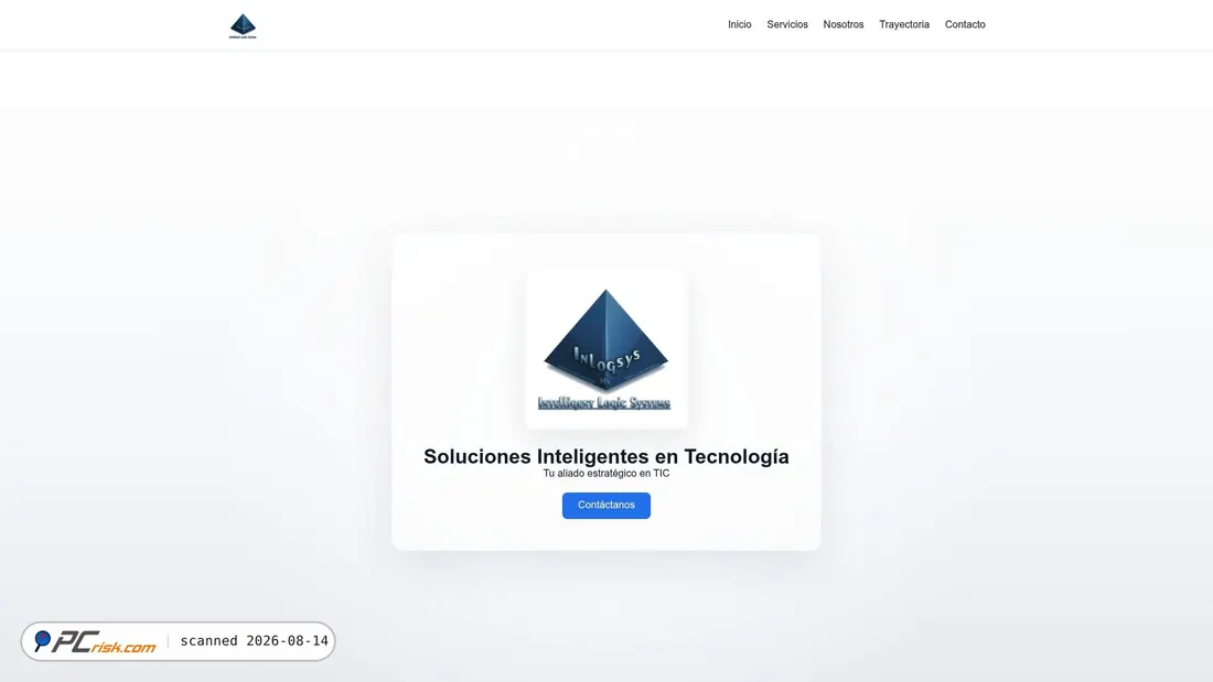 Screenshot of inlogsysmx.com.mx