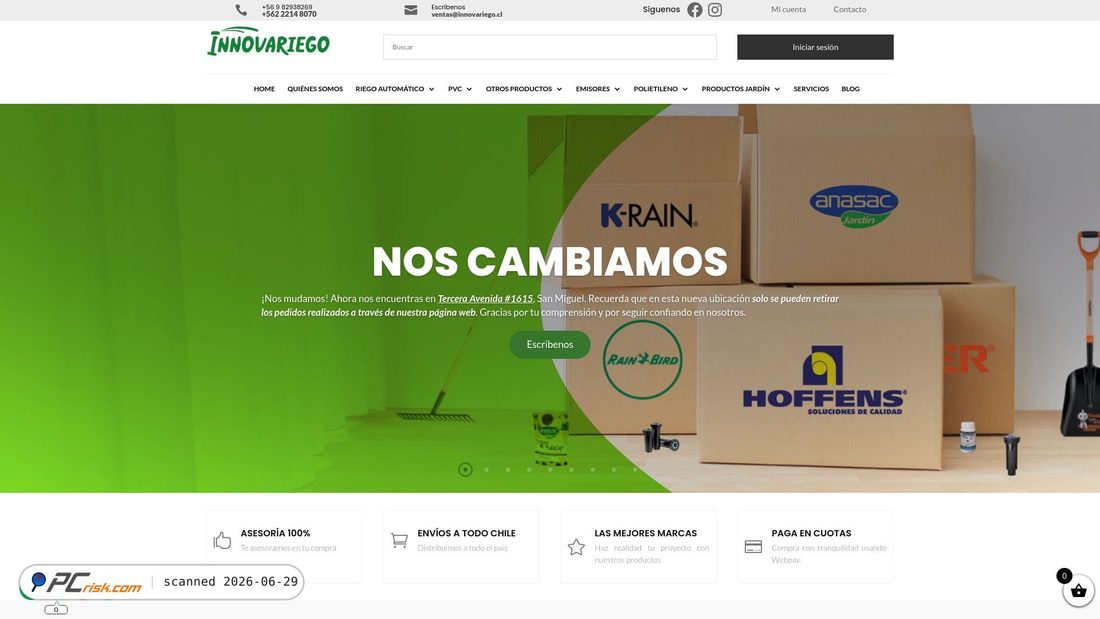 Screenshot of innovariego.cl
