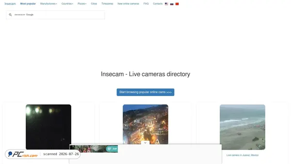 insecam.com screenshot