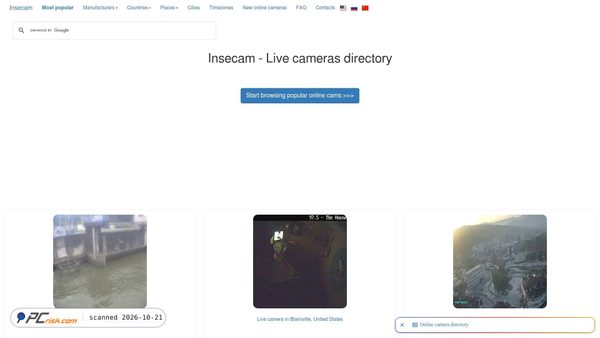 insecam.com screenshot