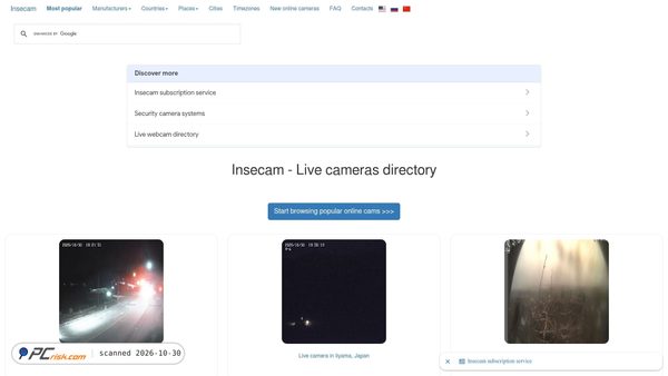 insecam.com screenshot