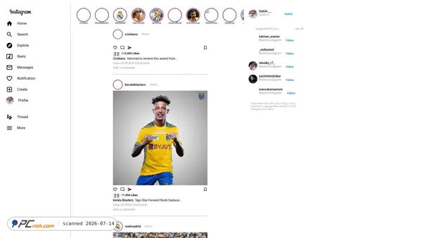 instagramclone-umber.vercel.app screenshot