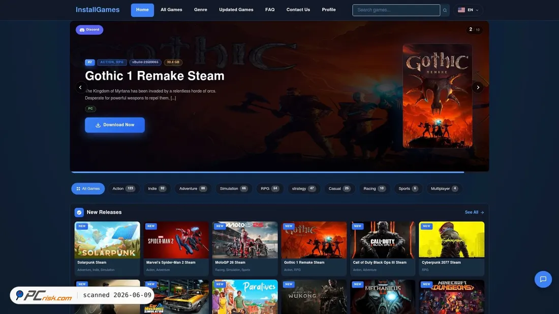 Screenshot of installgames.net