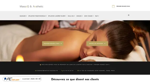 Screenshot di institut-massag.fr