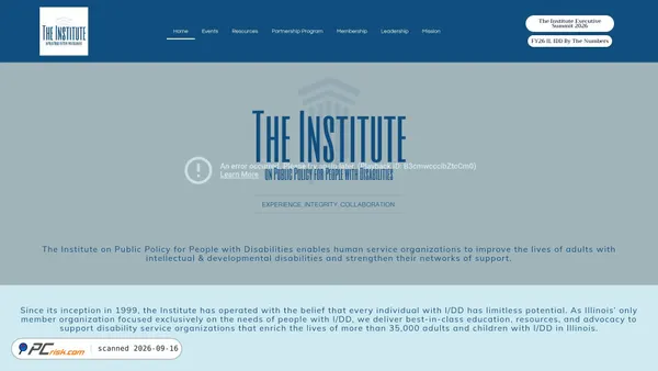 Capture d’écran de instituteonline.org