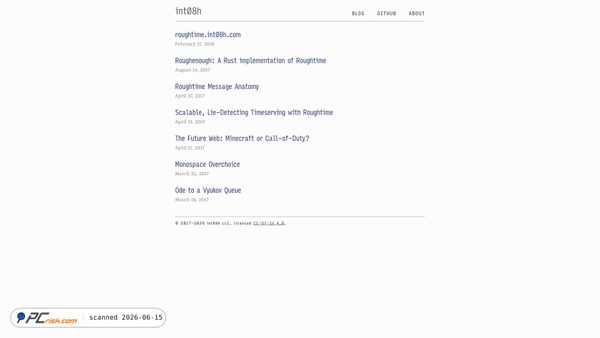 int08h.com screenshot