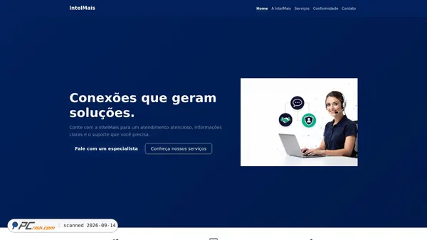 Screenshot di intelmais.com