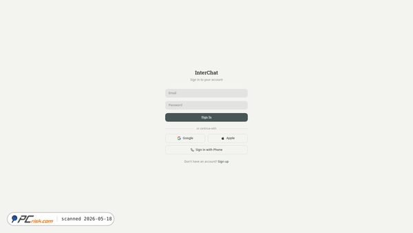 interchatonline.lovable.app screenshot