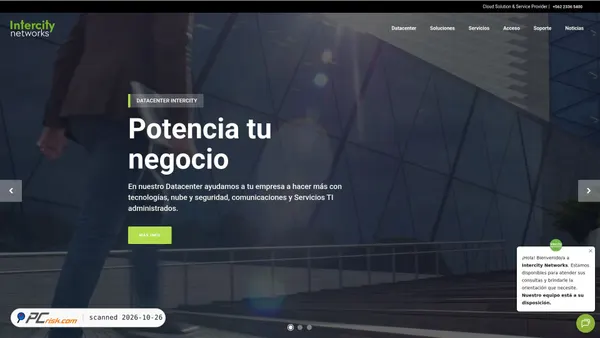 Screenshot di intercity.cl