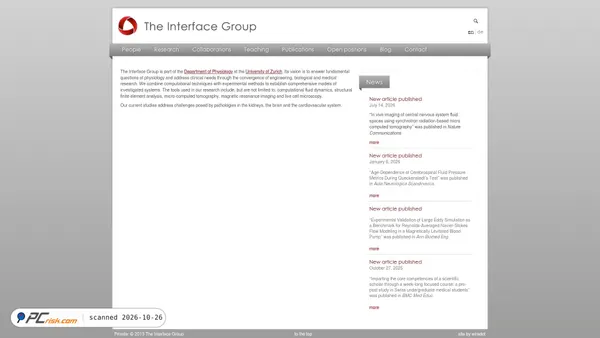 interfacegroup.ch Screenshot