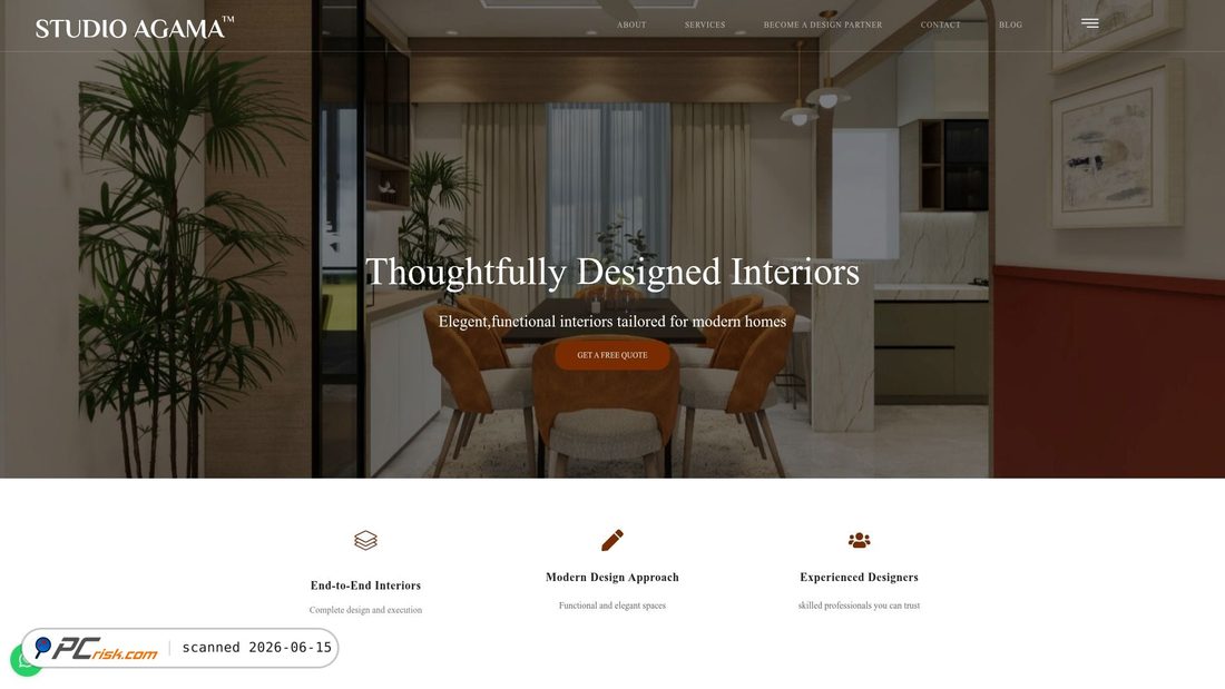 Screenshot of interiorstudioagama.com