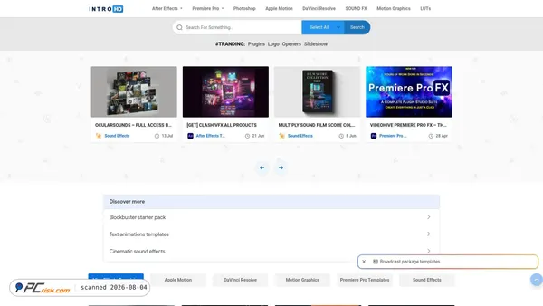 intro-hd.net screenshot