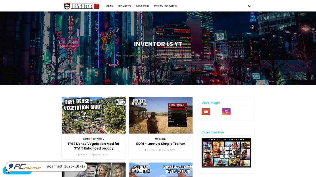 Screenshot of inventorls.blogspot.com