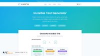 invisibletextgenerators.com screenshot