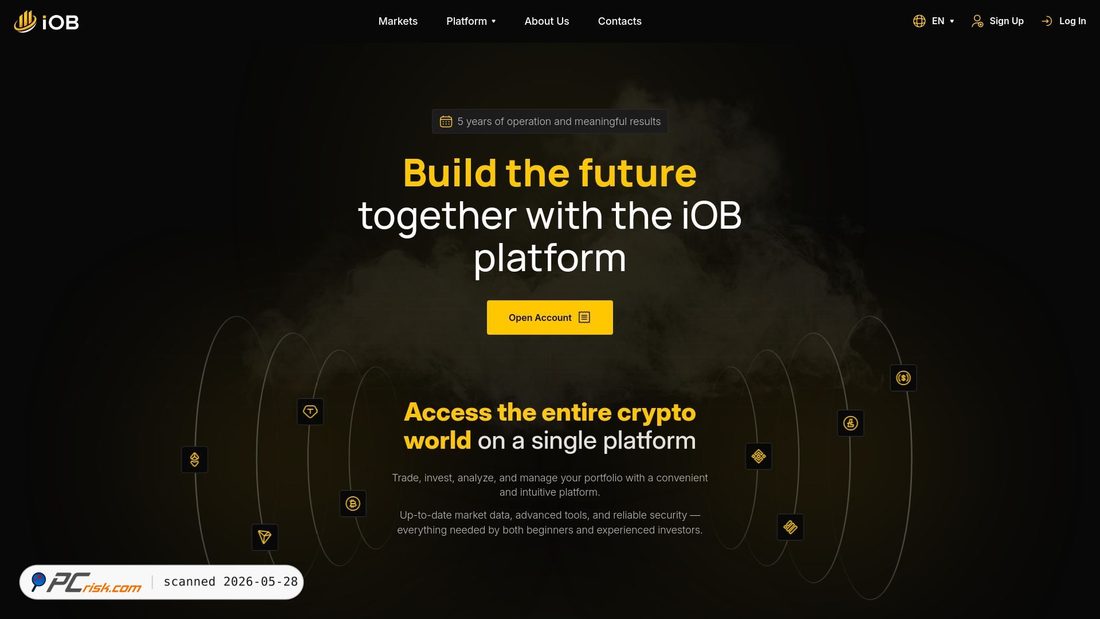 Screenshot of iobbank.com