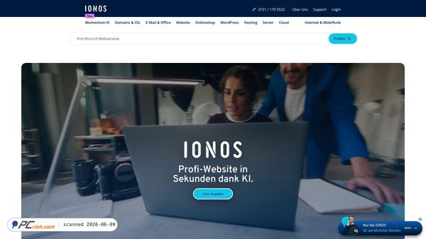 ionos.de screenshot