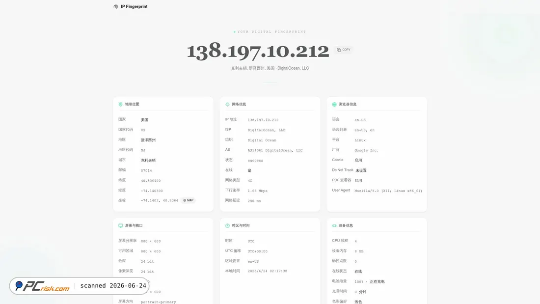 Screenshot of ip.surl.vip