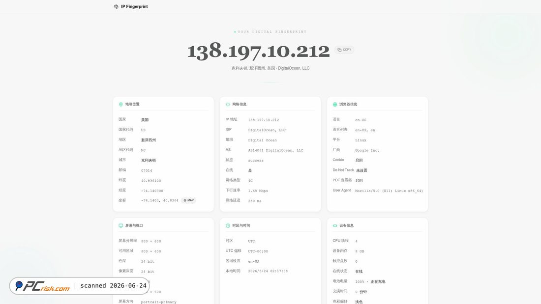 Screenshot of ip.surl.vip