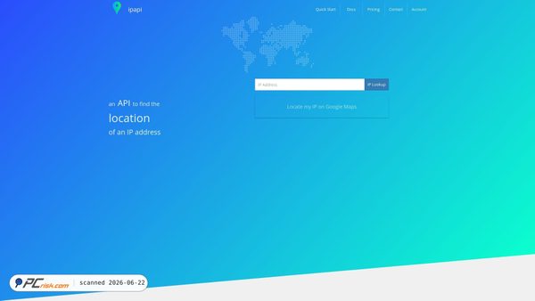 ipapi.co screenshot