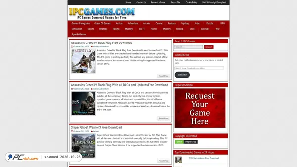 ipcgames.com Screenshot