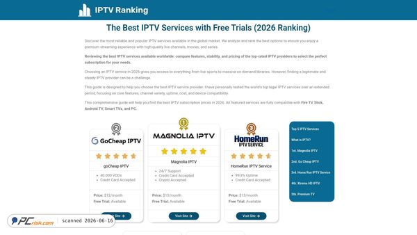 iptv-ranking.com screenshot