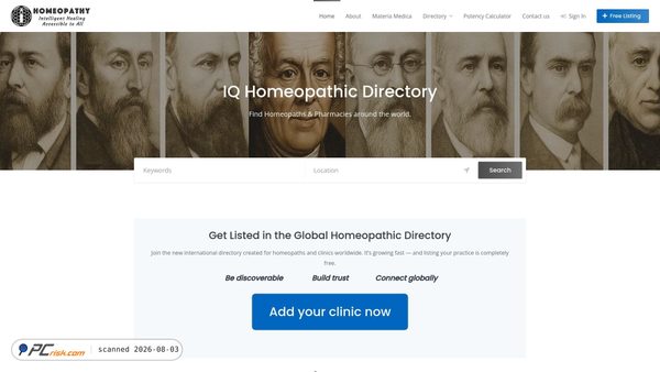 iqhomeopathy.com screenshot