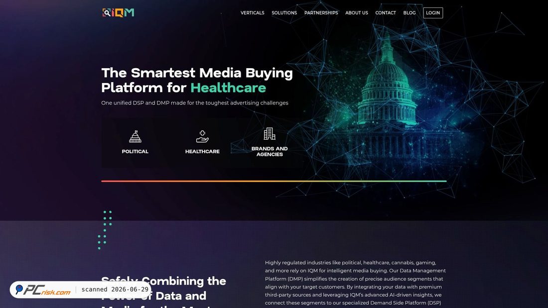 Screenshot of iqm.com