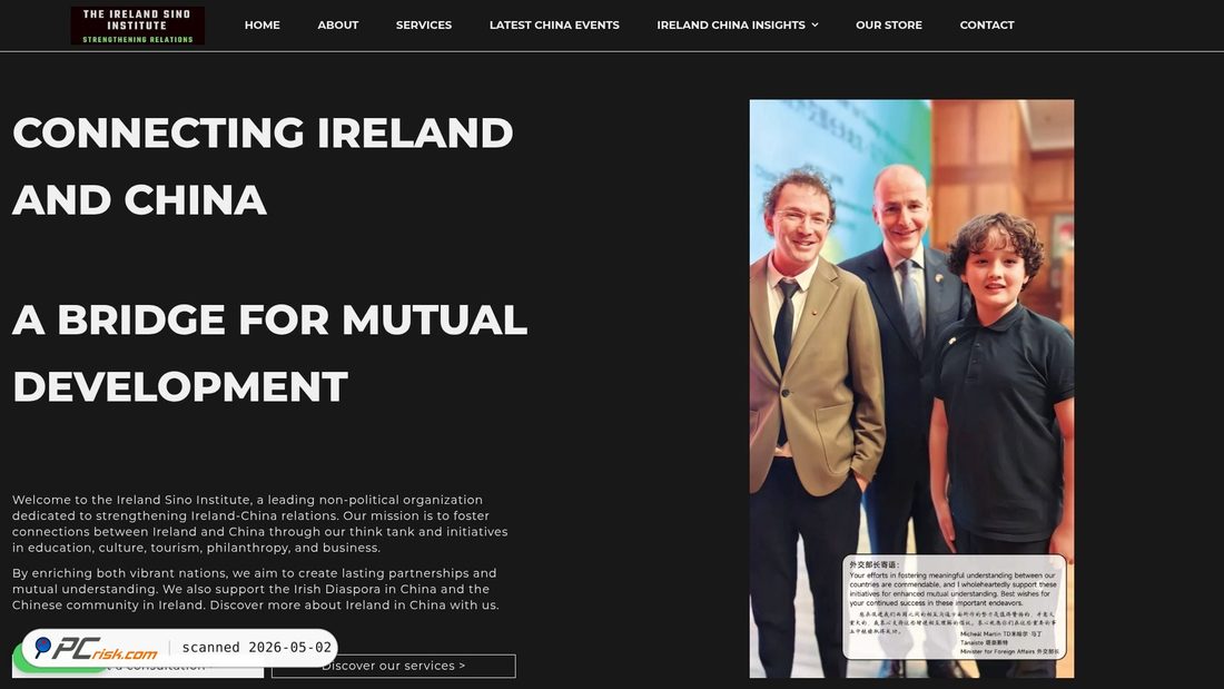Screenshot of irelandchinainstitute.eu